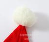 Chapéu de festival de Natal bola de pelo chapéu com cinto do Papai Noel chapéu de lã tricotado suprimentos de Natal fantasia de festa atacado
