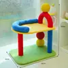 Marco de escalada para gatos, Casa para gatos, Árbol para gatos todo en uno para uso doméstico, Rascador para gatos que ahorra espacio, Poste rascador, Bola resistente a los arañazos, Villa para gatos de autoentretenimiento, Juguete grande