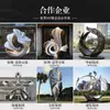 Gazebo Escultura Grande de Acero Inoxidable Hecho a Medida Exterior Pasillo Largo Pabellón con Forma de Árbol Plaza Metal Paisajismo Adorno Icónico