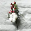 Fornecimento de Fabricantes Plantas Artificiais de Algodão Buquê de Algodão Natural Arranjo de Flores para Casa diy Flor Decorativa Imortal