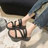 Sandalias de Doble Uso para Mujer en Verano 2023 con Suelas Gruesas y Chanclas de Media Tira para Playa con Faldas, Suelas Cómodas y Versátiles