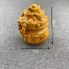Adorno de Gato Curioso de Boj Lindo Animal Creativo Mini Juguete de Gato de Madera Pieza de Mano Regalo de Cumpleaños