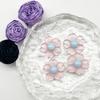 Lindos Accesorios de Resina de Flor Transparente y Trébol de Cuatro Hojas Pegamento Cremoso para DIY Funda de Teléfono Estuche para Bolígrafos Taza de Agua Parche para Pasador de Pelo