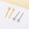 Accesorios de perlas DIY pendientes de plata S925 tapón para la oreja tapón de silicona externalizado tapón para la oreja con tapa de perla 21026