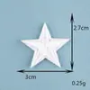 Parche Bordado de Estrella de Cinco Puntas y Corazón en Colores Macaron, Parche Autoadhesivo DIY, Pegatina de Tela para Ropa, Bolsos y Diarios, Lindo