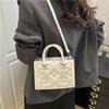 Bolso de Mano con Relieve de Moda para Mujer Bolso de Hombro de Nicho Tendencia Otoño Nuevo Bolso Cruzado Casual de Moda para Viajar