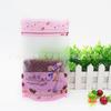 Bolsa de mano autosoportada autosellable esmerilada transparente mate embalaje de alimentos frutos secos punto 100/bolsa