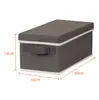 Caixa de Armazenamento para Discos CD/DVD de Mesa com Tampa Cesta para Lanches Caixa Dobrável à Prova de Poeira para Roupa Íntima Caixa Organizadora para Diversos