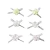 Cuentas de Flores Mini Dulces Accesorios de Lazo Cruzado Estilo Nuevo de Primavera Ropa Interior Calcetines Ropa para Mascotas Accesorios para Ropa
