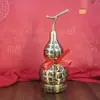 Adorno de Calabaza de la Fortuna de Latón, Diseño Hueco Abierto, para Oficina, Sala de Estar, Hogar, Gabinete de Vino, Decoración de Entrada, Venta al por Mayor