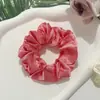 Accesorios para el Cabello Transfronterizos Europeos y Americanos Scrunchie de Satén de Color Sólido Scrunchie Grande Retro Francés Cinta Elástica Grande Simple para el Cabello