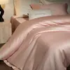 Atacado Italiano Luxo Leve High-End Cor Sólida Roupa de Cama Lençóis 100s Fio Duplo T500 Algodão de Fibra Longa Algodão Puro Conjunto de Quatro Peças 2