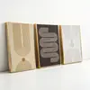 Pintura tríptico geométrica simple personalizada más vendida de Amazon con un toque de alta gama para el fondo del sofá de la sala de estar y la decoración de la entrada