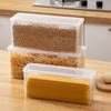 Caja de Almacenamiento de Granos de Cocina con Tapa Caja de Almacenamiento para Fideos y Huevos Grado Alimenticio Transparente Caja de Almacenamiento para Refrigerador