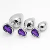 Productos Sexuales para Adultos Set Grande Mediano Pequeño Corazón Plateado Metal Tapón Anal Backcourt Utensilio Juguete para Masturbación Masculina y Femenina