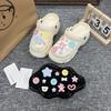 Zapatos Croc 2025 Accesorios Sencillos Ins Corazón Girly Zapatos Croc Hebillas de Zapatos Lindas de Gama Alta Versátiles Flores para Zapatos