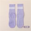 Calcetines de Yoga para Mujer Calcetines de Media Pantorrilla Algodón Antideslizantes Silicona Base de Toalla Fitness Calcetines Deportivos para Mujer Base de Silicona