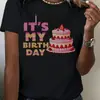[Algodão Tamanho Europeu t] Camiseta Feminina Engraçada com Estampa de Letras - Design "Disseram para Eu Checar Minha Atitude"