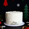 Novo Estilo Ins Feliz Natal Decoração Lateral de Bolo em Acrílico Decoração de Natal Suprimentos para Festa Fabricante Direto