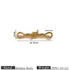 Acessórios para Joias DIY Banhados a Ouro em Aço Inoxidável, Alfinetes em Formato de Coração, Olho Grego, Fechos de Oito para Pulseiras e Colares, Feito à Mão