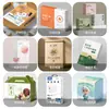 Caixas de Embalagem Personalizadas em Pequenos Lotes para Alimentos e Lanches, Caixas Coloridas, Caixas de Avião, Caixas de Presente Cosméticas com Tampa Flip-Top, Caixas de Papel Vazias no Atacado