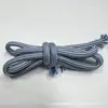 Suministro Listo de Cordón de Poliéster Trenzado Redondo de 5 mm con Patrón Vertical de Colores Vivos Cordón de Cuerda para Cintura de Pantalones Colgante de Paracord