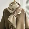 Cachecol Cruzado Curto Pequeno de Lã Tricotado Estilo Coreano 2025 Primavera e Outono Presente Proteção de Pescoço Feminino Inverno Pescoço Versátil