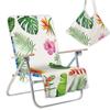 Fornecimento direto da fábrica capa para cadeira de praia toalha para espreguiçadeira bolsa toalha de praia capa para cadeira com bolsa pedido mínimo folha flor