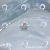 Astmf-13 Aleación de Titanio Corazón Pequeño Pata de Gato Arete de Lóbulo Titanio G23 Rosca Interna Zirconia Stud para Labio Stud para Oreja Cabeza de Piercing