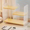 Estantería de escritorio, encimera de dormitorio, estante de almacenamiento de libros de acrílico, escritorio multifuncional para estudiantes, organizador de libros y documentos