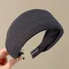 Diadema de tela de alta gama para otoño e invierno, extra ancha, adelgazante, estilo coreano, pinza para el pelo de terciopelo para mujer