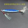 Señuelo de Placa de Hierro Fengjiu para Lanzamiento a Larga Distancia, Adecuado para Pez Mandarín y Lubina, Aparejo de Pesca con Señuelo Artificial con Pequeñas Piezas Brillantes y Anzuelo con Surco de Sangre para Hundimiento y Pesca al Curricán