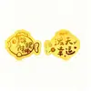 Gato da Sorte 999 Ouro Puro Adesivo para Celular Placa de Ouro Personalizada Evento Corporativo Presente para Cliente