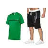Traje deportivo nuevo de verano 2023 tendencia para hombre traje de shorts y camiseta para fitness y running hombre una generación de pelo
