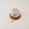 Gorro de verano fino para bebé, gorro de pescador para niños y niñas, parasol de malla, bonito gorro de lavabo con diseño de oso a la moda.