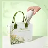 Bolso de Fieltro Floral Creativo, Bolso Tote Portátil de Aspecto Elegante para Salidas, Bolso de Fieltro para Eventos Corporativos, Bolso de Mano