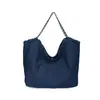 Bolso Cruzado Nuevo de Mezclilla, Bolso de Cadena Estilo Coreano, Bolso de Hombro Simple de Gran Capacidad, Bolso Tote Versátil para el Trabajo y los Viajes de Mujeres