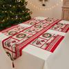 Nuevas decoraciones navideñas, mantel de punto, bandera de mesa, decoración creativa de mesa de Papá Noel, mantel de árbol de Navidad