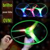 Disco Voador com Cordão que Brilha no Escuro para Crianças, Brinquedo Popular para Crianças em Parques ao Ar Livre, Presente Mais Vendido Atacado