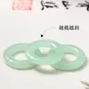 Anillo de Correr de Vidrio Anillo Conector Color Jade Accesorios para Joyería Hechos a Mano DIY Accesorios para Pulseras Collares Productos Semiacabados