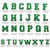 Verde 26 Letras Mayúsculas Inglesas Toalla Parche Bordado Parche de Tela Parche de Tela Nombre Patrón de Tela Parche de Tela Decorativo