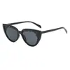Gafas de sol ojo de gato personalizadas nuevas europeas y americanas 2330 decoración de cejas gafas de sol para hombre y mujer estilo ins gafas de sol versátiles