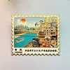 Imanes de Nevera 3D Culturales y Creativos de Metal de Chongqing Hongyadong Ciqikou Gran Salón Souvenirs Turísticos de la Ciudad