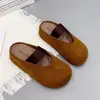 Boken Primavera e Outono Aumento de Altura 2026 Sapatilhas de Ballet Slip-on Novas Mules Casuais de Bico Fechado Mulheres Pessoas Baixas Sola Grossa