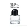 Envío Rápido al por Mayor Elegante Botella de Vidrio Transparente para Perfume 30ml 50ml Botella para Sub-embotellar Botella de Vidrio con Atomizador Vacía