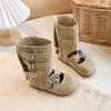 Estilo Otoño 2026 Versión Coreana Elegantes Botas Mary Jane de Cuero Botas de Princesa Botas Individuales Tallas 27-37 Botas de Moda 1062