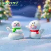Paisaje Micro Navideño Muñeco de Nieve Invierno Lindo Muñeco Lindo Decoración DIY Accesorios para Colgar Mini Adornos de Escritorio