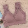 Exclusivo transfronterizo para tubo de pecho sexy de encaje de girasol envuelto sin aro de acero recogido anti-caída ropa interior anti-luz para mujer