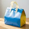 Bolsa aislante de papel de aluminio, logo personalizado, bolsa aislante para llevar, bolsa de entrega en cadena de frío, bolsa de embalaje para alimentos, engrosada