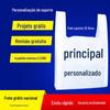 Saco plástico do colete, saco de embalagem de alimentos engrossado personalizado, saco de compras do supermercado, saco de embalagem para levar-out, apoio personalizado